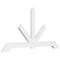 Ekena Millwork Vanguard Architectural Grade PVC Gable Bracket, 72"W x 36"H x 2"D x 4"F, 12/12 Pitch GBP072X36X0204VAN00 - alternate 1